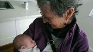 Ruth with new born Pollyanna Lemke